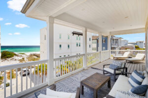 Seagrove group rental with carriage house and pool