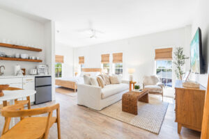 Beach Bliss Seacrest Beach studio rental with pool and tram access