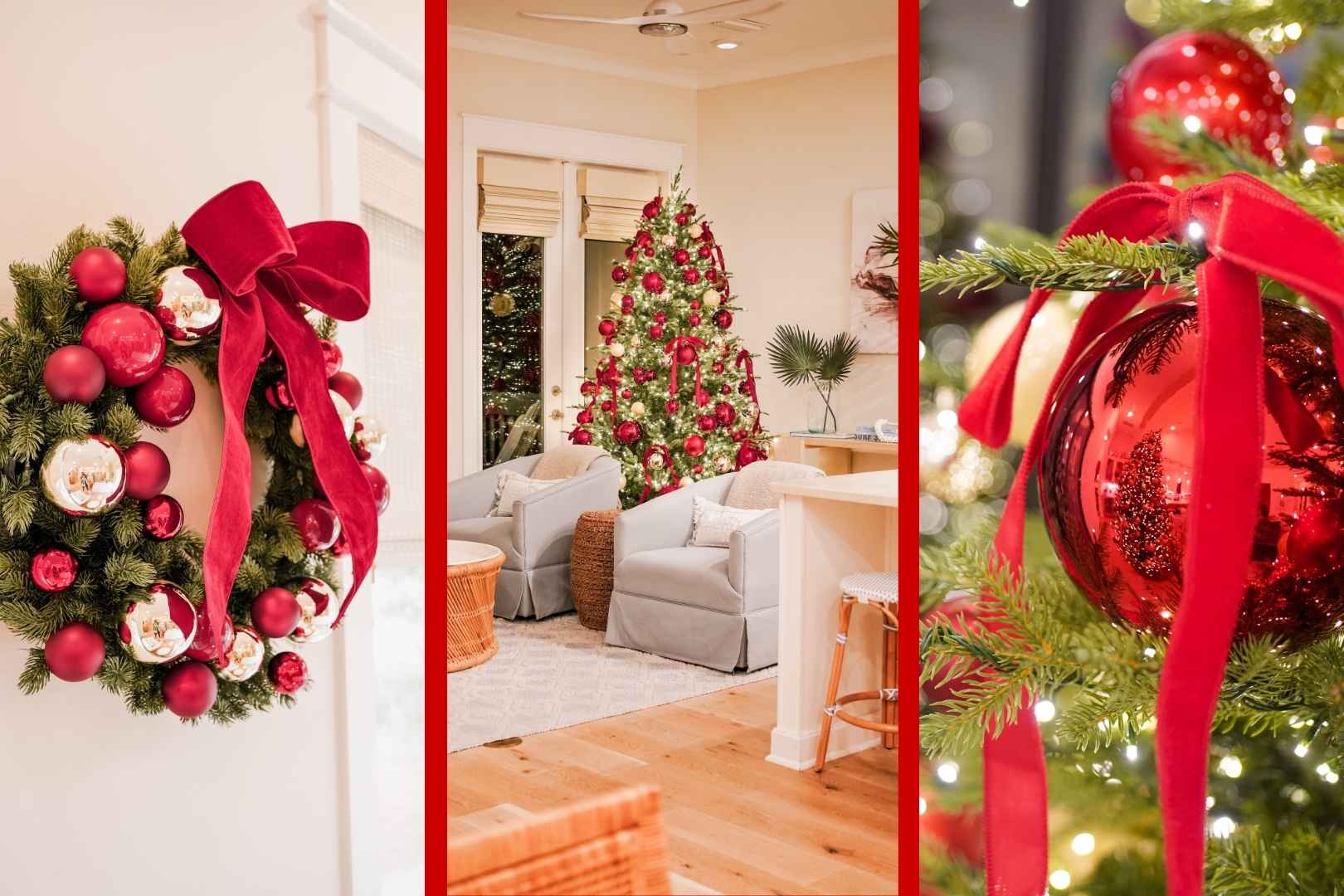 Hola Beaches Casita holiday decorations with vibrant coastal style