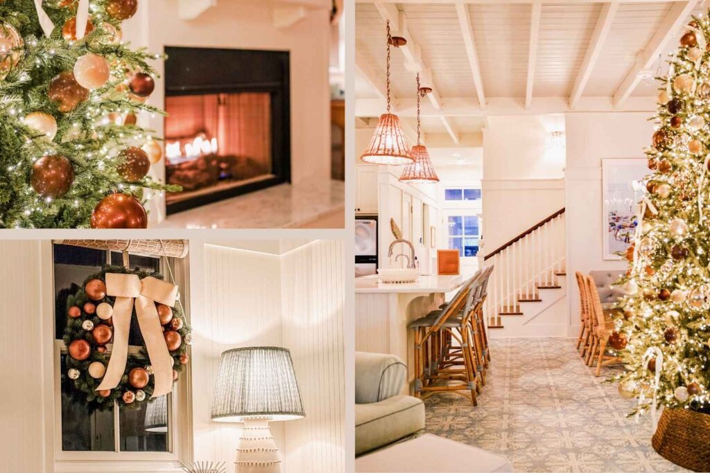 Salt & Sunset holiday décor with coastal Christmas tree